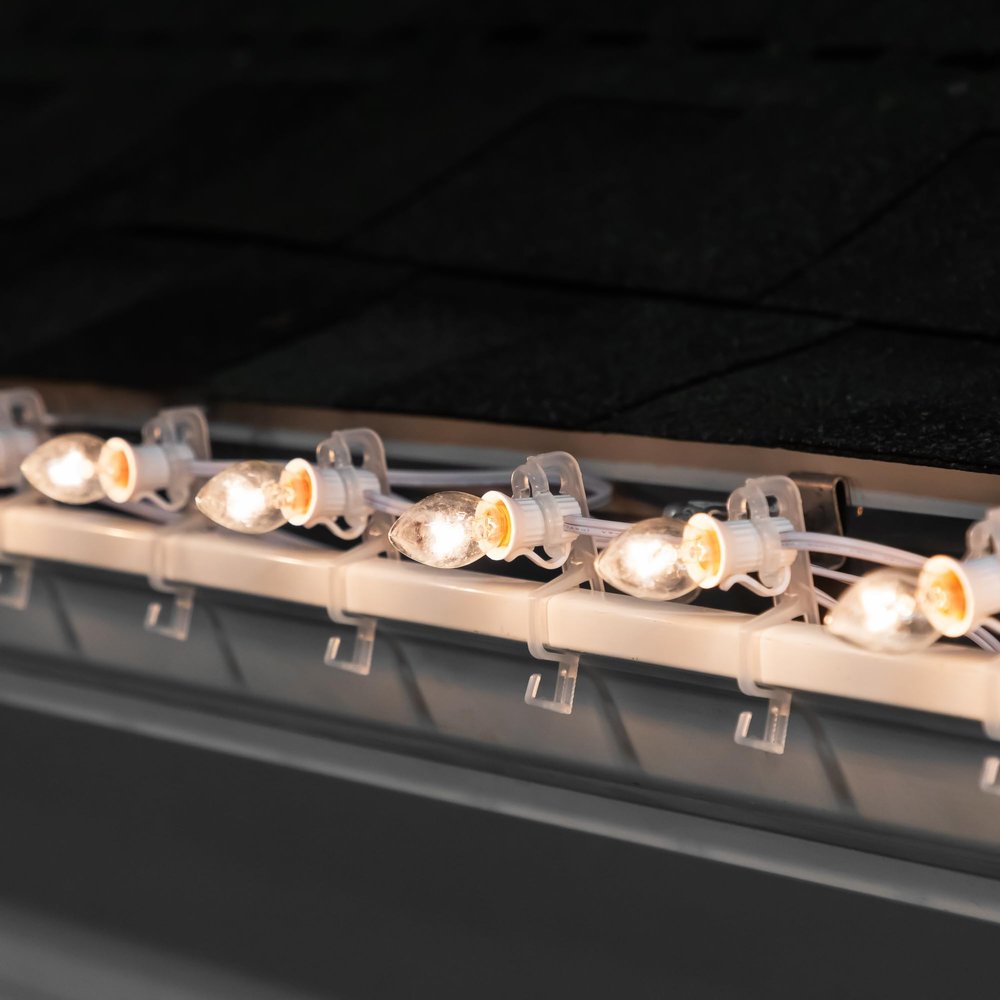 Northlight C7 Christmas String Lights - Clear - 24' White Wire - 25ct
