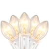 Northlight C7 Christmas String Lights - Clear - 24' White Wire - 25ct view 2