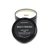 Anchored Northwest - Best Friend Travel Tin Candle, 6oz Black Metal Tin, American Cedar Wood Wick, Hand Poured, Essential Oil Blend 100% Soy Wax, 35+ Hour Burn view 1