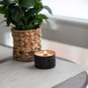 Anchored Northwest - Best Friend Travel Tin Candle, 6oz Black Metal Tin, American Cedar Wood Wick, Hand Poured, Essential Oil Blend 100% Soy Wax, 35+ Hour Burn view 2