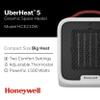 Honeywell UberHeat 5 Ceramic Space Heater for Small Rooms, White view 2