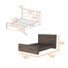 Braga Full Size Bed Frame, Headboard view 3