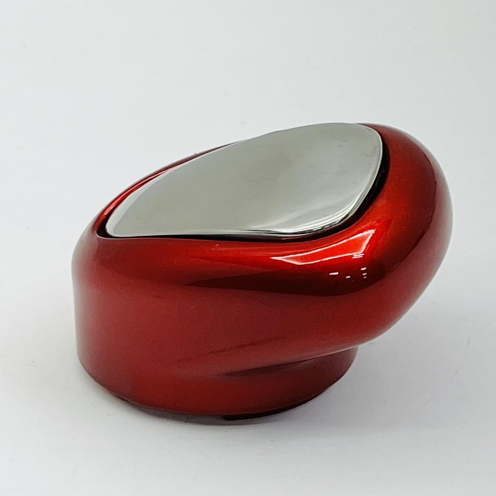 13/15/18 Speed Gearshift Knob - Candy Red with Stainless Steel Knob Cover