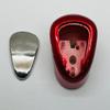 13/15/18 Speed Gearshift Knob - Candy Red with Stainless Steel Knob Cover view 4