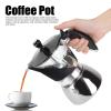 6 Cups Stainless Steel, Italian Octagonal Household Brewing Coffee Pot, Stovetop Espresso Maker Pot, Ergonomic Handle Design, Use Friends view 2