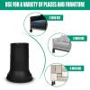 Asixxsix Bed Risers, 4Pcs Stackable Heavy Duty Bed and Furniture Risers with Non Slip Rubber Pads Adjustable Round Plastic Bed Risers for Sofa Bed Table Chair , Chair Risers Table view 2