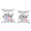 62 Birthday Making the world a better place since 1961 Throw Pillow view 3