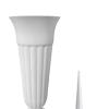 HomeLoft Basics 2 Pack Cemetery Cone Vase with Stake and Base, White view 4