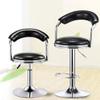 moisture Barstools Kitchen Counter Modern Bar Stool Nordic Home Living Room Kitchen Dining Room Chair with Adjustable Lift Height Chair Swivel Bar Chair Barstools Set (Color : Bronze, Size : H55cm) view 2