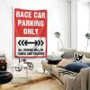 Tapestry for Bedroom Race Car Parking Only Tapestry Boys Room Decor Teenager Funny Decor for Bar ( Size : 75X100CM ) view 3