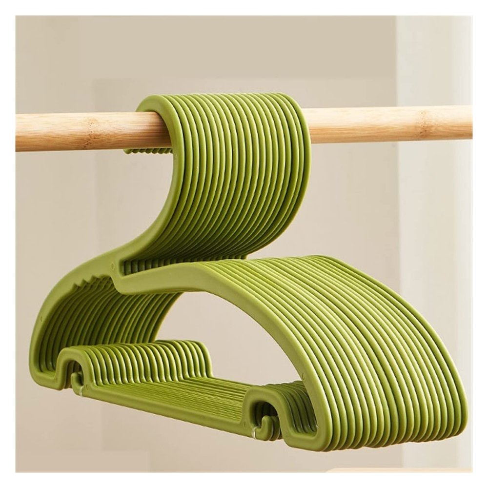 Coat Hanger 20pcs Hanger for Household Drying Clothes Wide Shoulder Non-Slip Plastic Hanger Clothes Hanger (Color : E, Size : 20pcs)