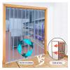 SYFXZZDS Transparent Waterproof Plastic Strips Door Curtain PVC Freezer Curtain Keep Warm for Walk-in Freezers, Warehouse (Size : 135x280cm/53.15x110.24in) view 2