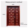 SYFXZZDS Transparent Waterproof Plastic Strips Door Curtain PVC Freezer Curtain Keep Warm for Walk-in Freezers, Warehouse (Size : 135x280cm/53.15x110.24in) view 3