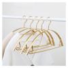 Coat Hanger Clothes Hanger 5pcs/Set Anti Slip Traceless Aluminum Alloy Clothing Drying Rack Wardrobe Storage Hanging Rack Coat Pants Hangers Clothes Hanger (Color : 5pcs Gold, Size : 1.5cm Width) view 1