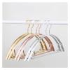 Coat Hanger Clothes Hanger 5pcs/Set Anti Slip Traceless Aluminum Alloy Clothing Drying Rack Wardrobe Storage Hanging Rack Coat Pants Hangers Clothes Hanger (Color : 5pcs Gold, Size : 1.5cm Width) view 2