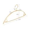 Coat Hanger Clothes Hanger 5pcs/Set Anti Slip Traceless Aluminum Alloy Clothing Drying Rack Wardrobe Storage Hanging Rack Coat Pants Hangers Clothes Hanger (Color : 5pcs Gold, Size : 1.5cm Width) view 3
