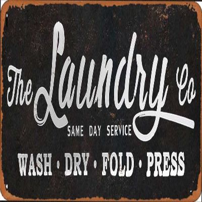Laundry Room Decor,Vintage Laundry Sign Room Accessories,16" X 6" Aluminum Sign Wall Art for Wash Room,Bathroom Decor,Laundry Room Vintage Metal Sign Laundry Room Decorative Signs