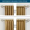 Luxury Gold Velvet Curtains 108 inch Length for Living Room,2 Panels Room Darkening Rod Pocket Back Tab Curtain Elegant Thermal Insulated Heavy Soundproof Noice Reducing Window Drapes for Bedroom view 2