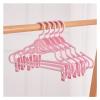 Coat Hanger New 5/10pcs Chinese Style Non-Slip Adult Coat Hanger with Clip Closet Organizer Clothes Pants Hanger Underwear Skirt Hanger Clothes Hanger (Color : Pink 10pcs, Size : 10pcs) view 1