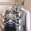 Coat Hanger New 5/10pcs Chinese Style Non-Slip Adult Coat Hanger with Clip Closet Organizer Clothes Pants Hanger Underwear Skirt Hanger Clothes Hanger (Color : Pink 10pcs, Size : 10pcs) view 3