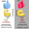 AELITOK 30Pcs Creative Silicone Thumb Wall Hook - Multifunction Adhesive Cable Clip self Adhesive Thumb Hook Cable Organizer Clips Key Hanger (30) view 2