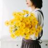 15 Bundles Artificial Flowers Artificial Small Daisy Flowers Bouquet UV Resistant Outdoor Fake Wildflowers with Stems Greenery Shrubs Plants Arrangements for Home Garden Wedding Decoration (Yellow ) view 1