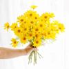 15 Bundles Artificial Flowers Artificial Small Daisy Flowers Bouquet UV Resistant Outdoor Fake Wildflowers with Stems Greenery Shrubs Plants Arrangements for Home Garden Wedding Decoration (Yellow ) view 3