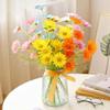 15 Bundles Artificial Flowers Artificial Small Daisy Flowers Bouquet UV Resistant Outdoor Fake Wildflowers with Stems Greenery Shrubs Plants Arrangements for Home Garden Wedding Decoration (Yellow ) view 4