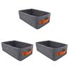 3 Pcs Storage Basket Foldable Storage Cubes Fabric Storage Bins Fabric Folding Storage Bin Dirty Laundry Sorter Towel Toys Hamper Nursery Storage Bins Pet Felt Office Box view 1
