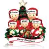 2023 Personalized Christmas Ornament, Custom Christmas Decoration Hanging Pendant,Decor Xmas Tree, Car Interior, Wall, DIY Name 3D Resin for Friends Or Family (Pajamas, Family of 5) view 1