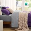 Bedsure Queen Comforter Set - 7 Pieces Reversible Purple Bedding, Queen Size Bed Set for All Seasons, Bed in a Bag with Down Alternative Comforter, Sheets, Pillowcases & Shams view 4