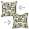 AZOM Custom Pillowcase with Picture Personalized Name Logo Image Pillow Covers Both Sides Print for Family,Husband,Wife,Couples,Children,Festivals Gift,Lavender,24"x24" view 4