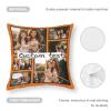AZOM Custom Pillowcase with Any Picture Name Decorative Throw Pillow Cover for Couch,Sofa or Bed Set Design Photo or Text Imaginations for Personalized Gifts,LightSBle,20"x20" view 3