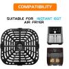 Air Fryer Grill Plate for Instants Vortex Plus Gourmia GAF680/685 6QT Air Fryers, Upgraded Nonstick Air Fryer Crisper Plate Tray Rack for Instants Vortex 5.7QT/6QT Air Fryers, Dishwasher Safe view 2