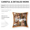 AZOM Custom Add Your Own Design Pillow Covers with Names Photos Pictures Texts or Patterns with Halloween,ThanksgivingEasterChristmas RelatedSupply Multi Sizes,Gainsboro,20"x20" view 2