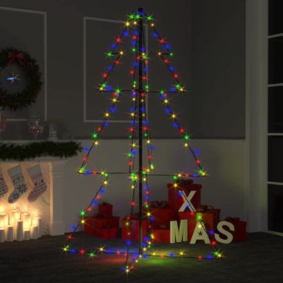 (Fast Delivery) Exquisite Decorative Light Indoor Outdoor Festival Decorations Xmas Tradition Tree Ornament Home Decor Christmas Cone Tree 200 LEDs Indoor and Outdoor 38.6"x59.1"