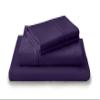 LuckShree King Giza Sheet Set- 100% Organically Grown Giza Egyptian Cotton, 4-Piece 15-inch Deep Pockets Ultra Soft Sheets - Plum view 1