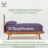 LuckShree King Giza Sheet Set- 100% Organically Grown Giza Egyptian Cotton, 4-Piece 15-inch Deep Pockets Ultra Soft Sheets - Plum view 3