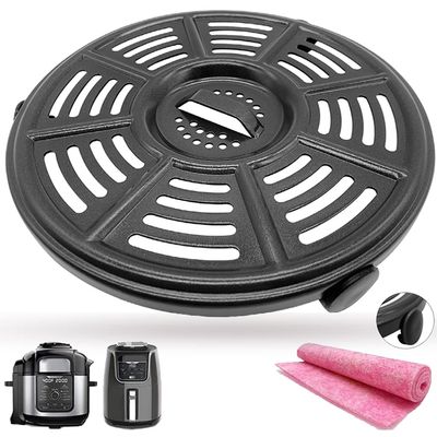 8.2IN Air Fryer Crisper Plate for Ninja AF101 4QT AF161 AF150 XL 5.5QT Air Fryers, Premium Air Fryer Grill Grate Plate Insert Pan Crisping Tray Rack Grid for Ninja FD302 Foodi Pressure Cooker