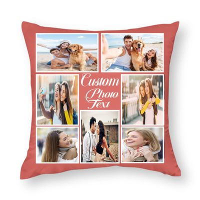 AZOM Custom Pillowcase with Picture Personalized Name Logo Image Pillow Covers Both Sides Print for Family,Husband,Wife,Couples,Children,Festivals Gift,DodgrBle1,22"x22"