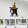 Halloween Stickers Witch Big Mountain Welcome Halloween Wall Decals Big Mountain Dog Wall Art Removable Poster Vinyl Wallpaper for Kids Boys Room Nursery Classroom Halloween Party Supplies 24 inch view 4