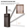 mellifuous Pull Down Closet Rod Adjustable Extender Closet Hanging Rod, 30 lbs Load Capacity Closet Bar for Hanging Clothes, Wardrobe Lift Saving Space Aluminium Rod Automatic Rebound (35''-47'') view 3