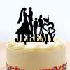 Cake Topper Bride And Groom With 2 Children Family Silhouette Anniversary Wedding Personalized Cake Topper Black Acrylic Wedding Cake Topper Mr And Mrs Cake Toppers Wedding And Anniversary Cake Topper