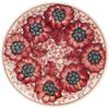 Polmedia Polish Pottery Dessert Plate UNIKAT - Sugar Plum Poppies Pattern Handmade in Boleslawiec Poland by Ceramika Bona + Certificate of Authenticity view 1