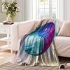 Abstract Marble Print Throw Blanket, Luxury Yin Yang Marble Galaxy Starry Design Home Durable Blanket, 40x50inch(100x130cm) Blankets for Bed Couch Sofa view 3