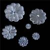 All Sizes Clear Crystal Rosettle Beads Chrysanthemum Shape Glass Chandelier Parts for Curtain DIY Decoration,60mm 10pcs view 1