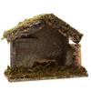 VILLAGE GIFT IMPORTERS Nativity Creche Stable | 8.5" Tall 10" Wide | Realistic Moss Roof and Floor | Beautiful Texture Work | Religious Christmas and Holiday Home Dcor | Made in Italy view 1