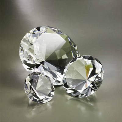 30mm-200mm Clear Crystal Glass Diamond FengShui Ornaments Home Decorative Ball for Wedding Miniatures Accessories Gifts,120mm 1 Piece