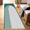 GRAPKS Long Carpet Runners for Hallway 60cm/70cm/80cm/100cm Wide Modern Washable Narrow Runner Rug for Corridor/Kitchen/Bedroom/Entryway/Stair Green/White (Size : 2.3 ft x 13.1 ft) view 2