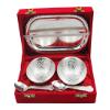 Deco Alankaram Presents Brass German Silver Plated Zari Nakshi Loti, Silver #Frienemy-287 view 2